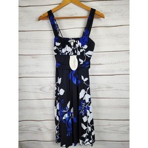 Speechless Dress NEW Junior's Small Black, White, and Blue